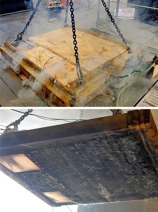 GreenBox has a test-verified one-hour fire resistance. This performance can be further improved to two hours through simple adjustments to the filling or the addition of gypsum board. 