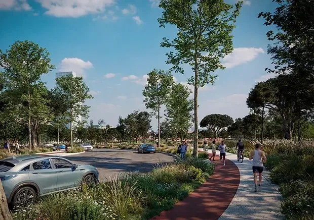 A fragmented stretch of Lisbon’s eastern riverfront is about to be transformed into a connected, landscape-driven urban district. 