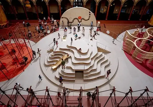 we provided pro bono structural engineering for the subfloor system supporting an immersive, climbable museum experience.