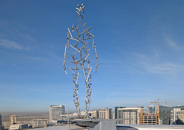 Antony Gormley Rooftop Sculptures