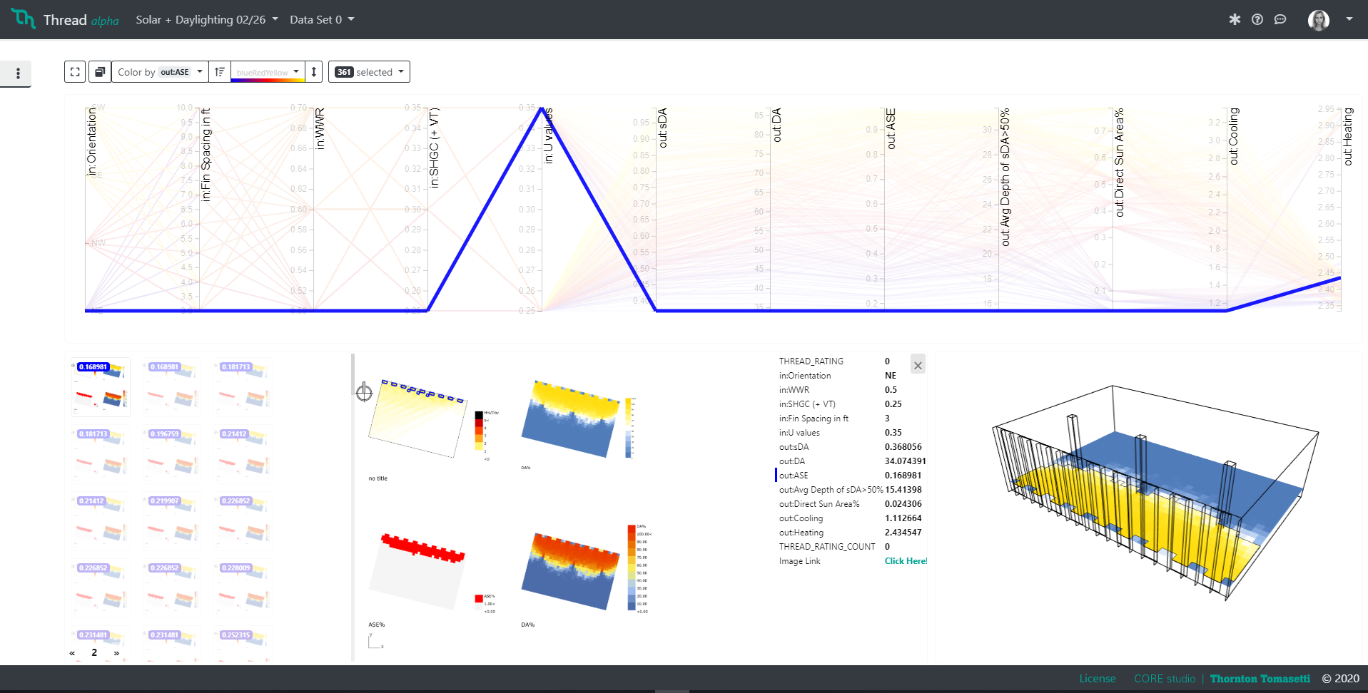 Integrated building analysis using in-house software applications.