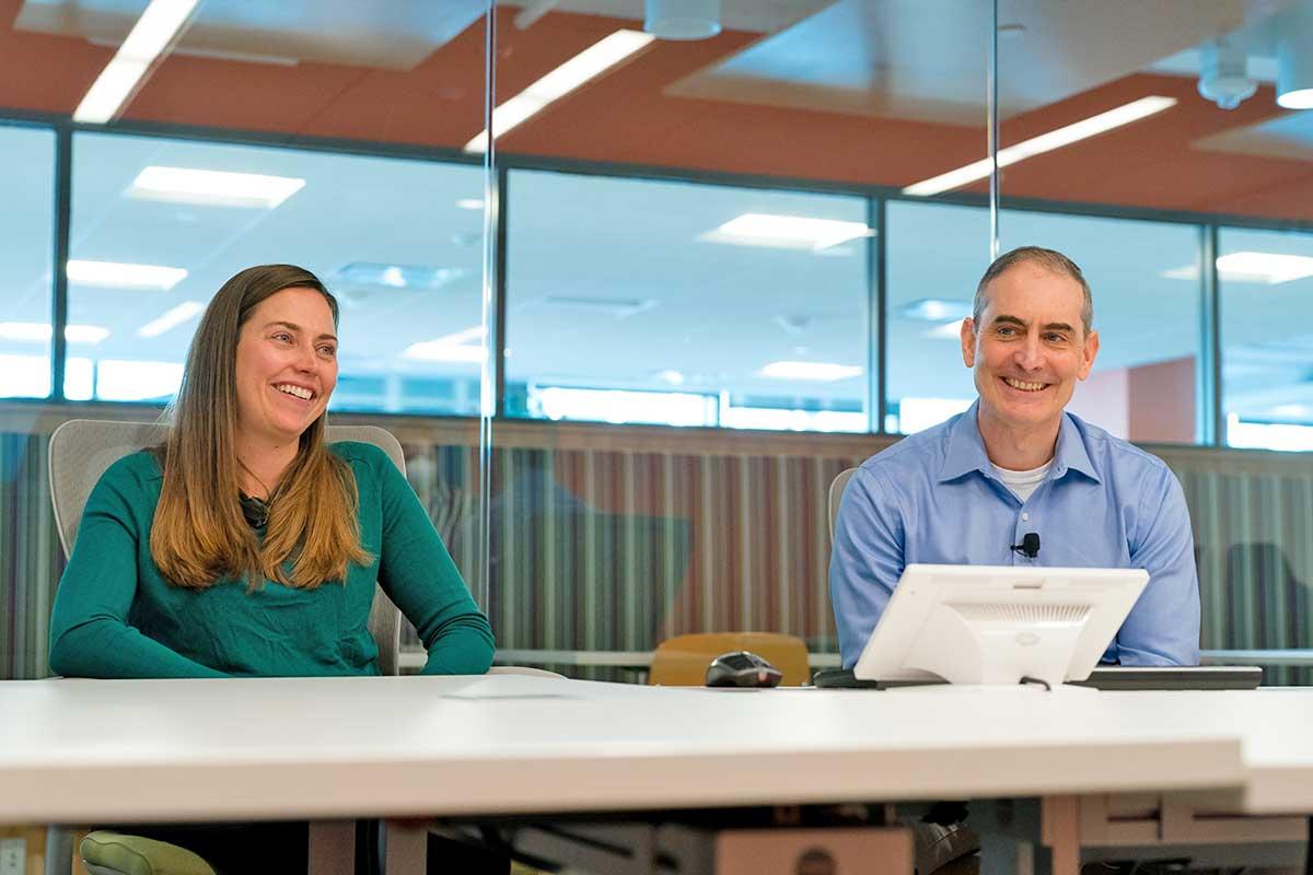 Thornton Tomasetti Principal Lisa Chong and Managing Director Mark Tamaro.