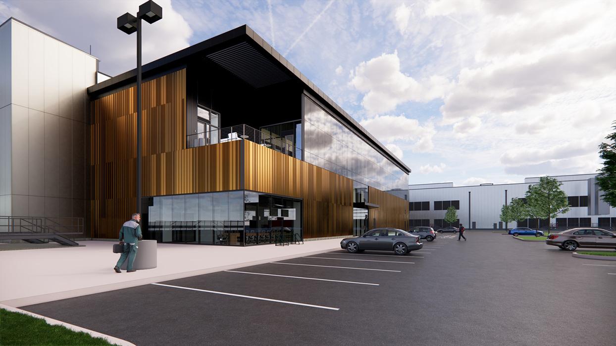 Microsoft Mass Timber Data Center in Virginia. 