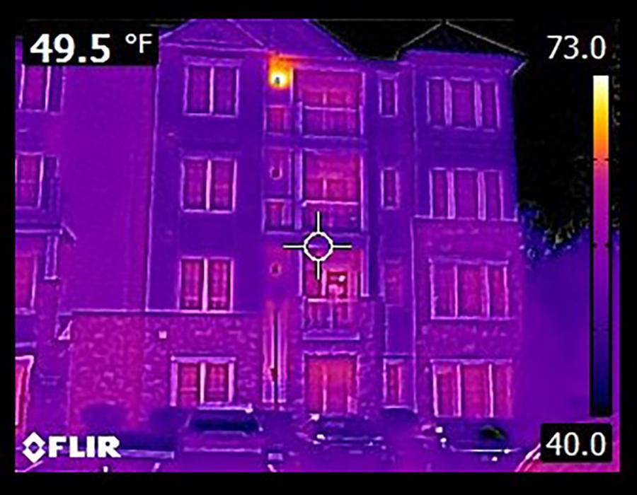 Infrared survey of the Reserve at Gwynedd in Upper Gwynedd, Pennsylvania.