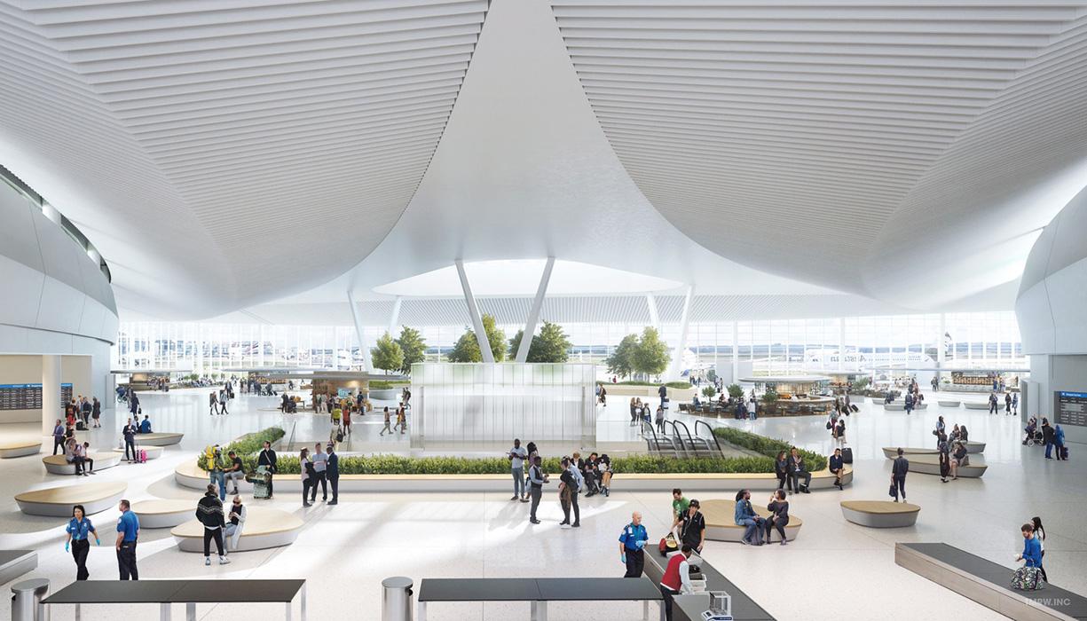 John Glenn Columbus International Airport, New Passenger Terminal in Columbus, Ohio.
