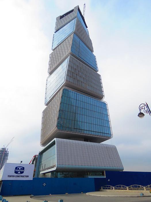 Ministry of Taxes Tower in Baku, Azerbaijan.