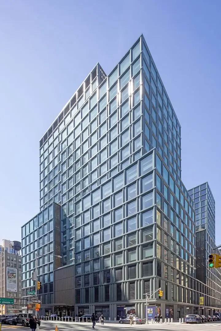 The 1.2-million-square-foot Disney NYC - Robert A. Iger Building reimagines a full Hudson Square block as a combined workplace and broadcast campus for The Walt Disney Company. 