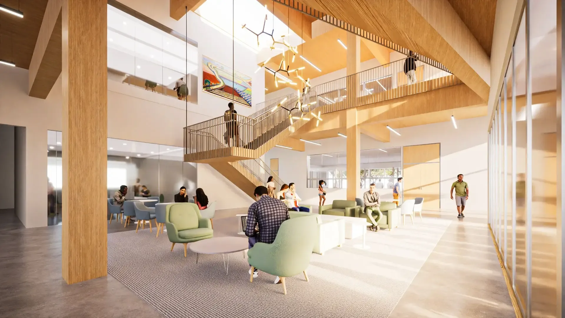 We provided structural engineering and sustainability consulting to the project’s design-build team led by the Yazdani Studio of CannonDesign and Hensel Phelps Construction Company. With big ambitions and a fixed budget, the design needed to use every dollar wisely.