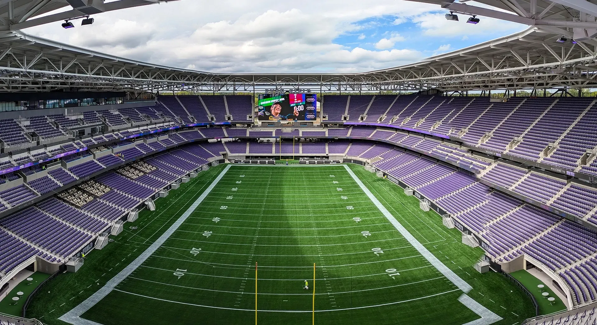 The playing field sits 21 feet below grade, helping bring spectators closer to the action while reducing the stadium’s impact on the surrounding neighborhood, while open plazas and an accessible main concourse strengthen connections between the venue and the Evanston community.