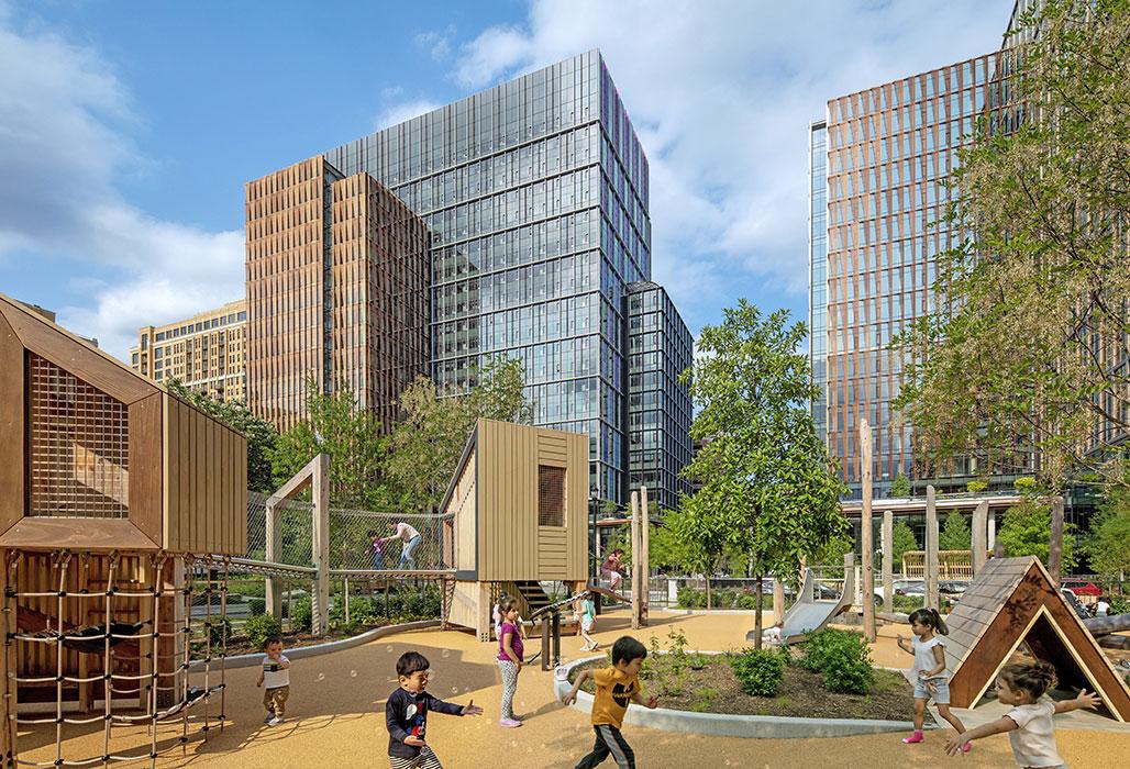 Amazon HQ2 at Metropolitan Park in Arlington, Virginia.