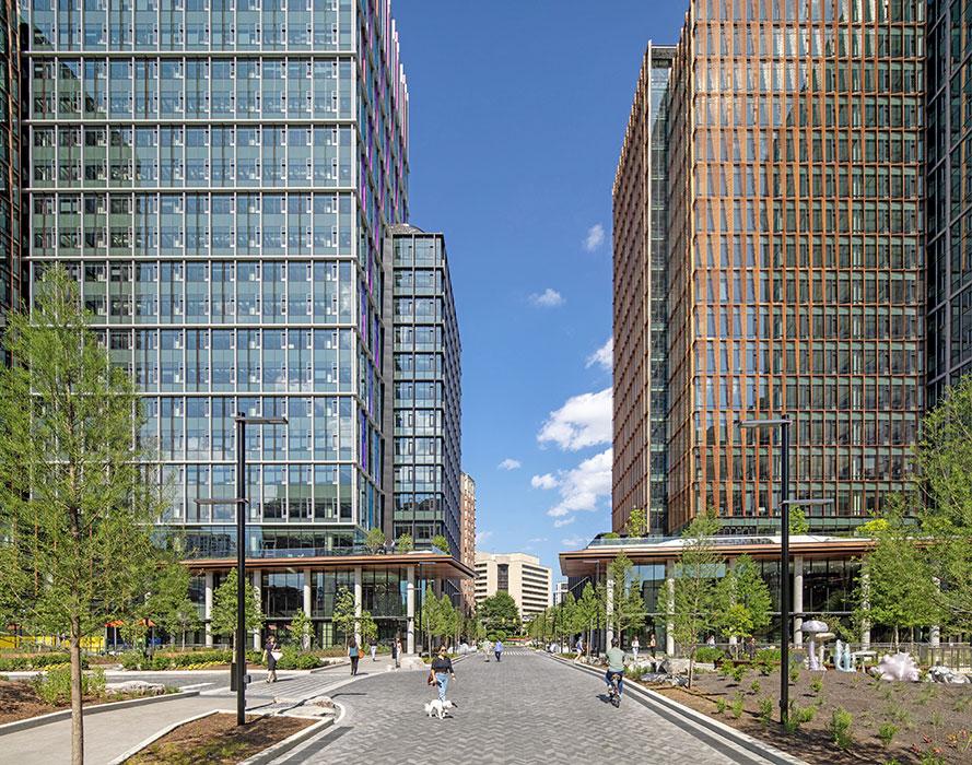 Amazon HQ2 at Metropolitan Park in Arlington, Virginia.