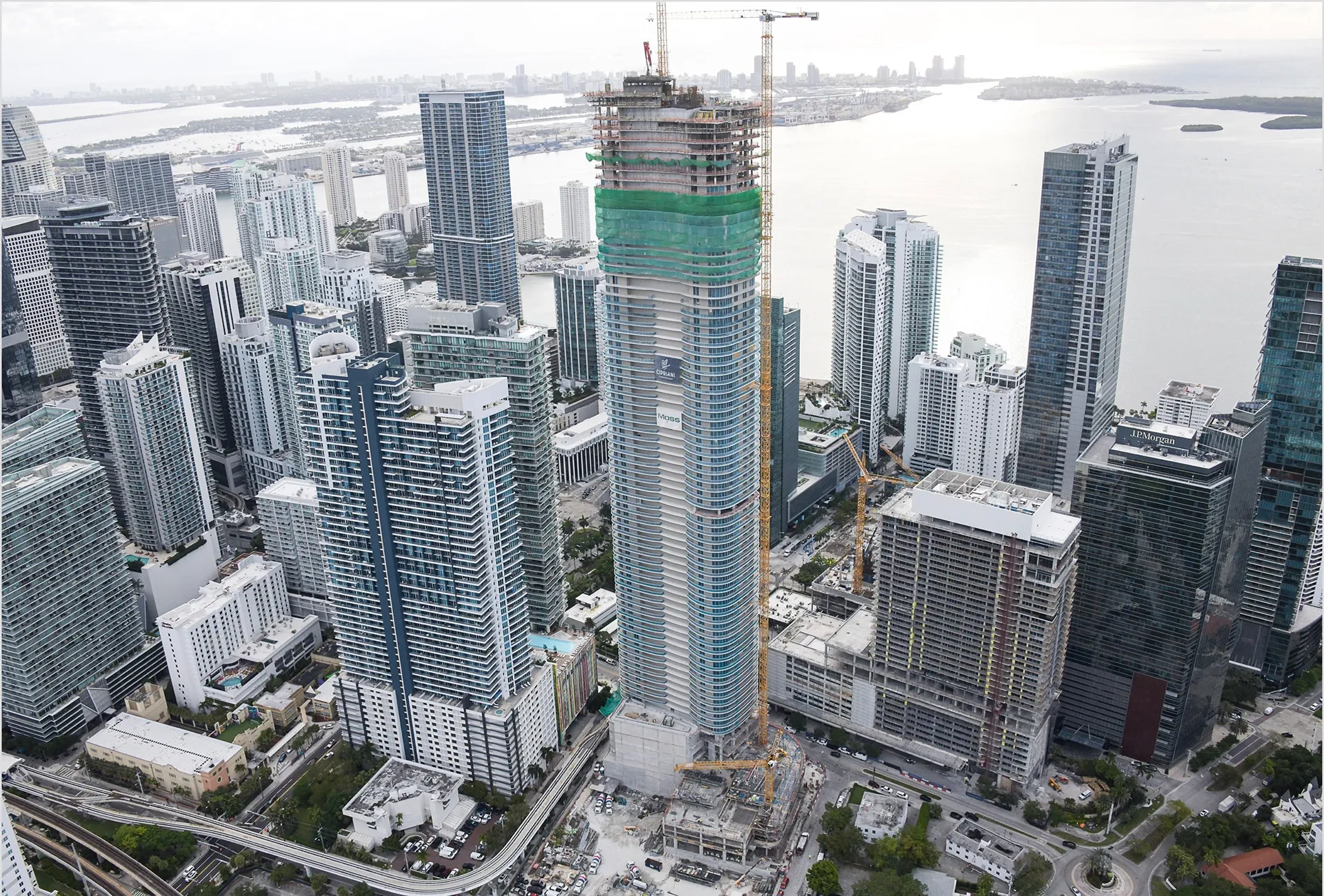 The condominium tower, standing at 900-feet, will become the tallest building in Brickell.