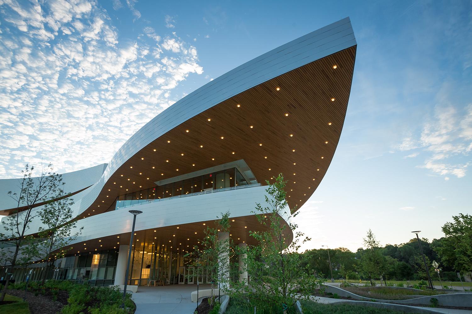 Hancher Auditorium at the University of Iowa in Iowa City.