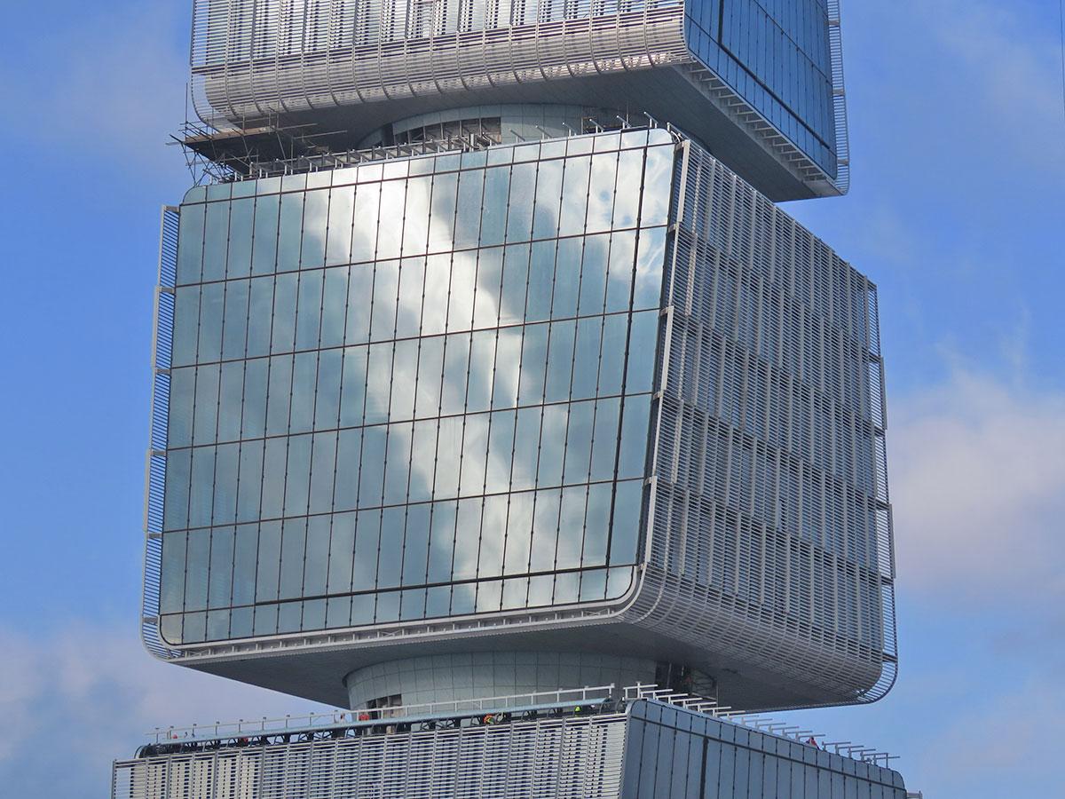 Ministry of Taxes Tower in Baku, Azerbaijan.