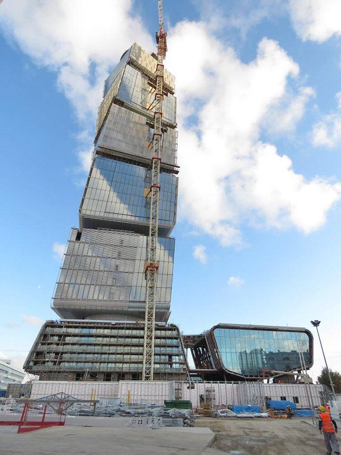 Ministry of Taxes Tower in Baku, Azerbaijan.