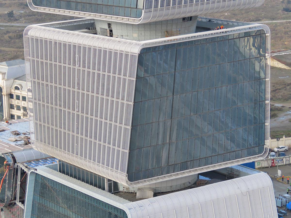 Ministry of Taxes Tower in Baku, Azerbaijan.