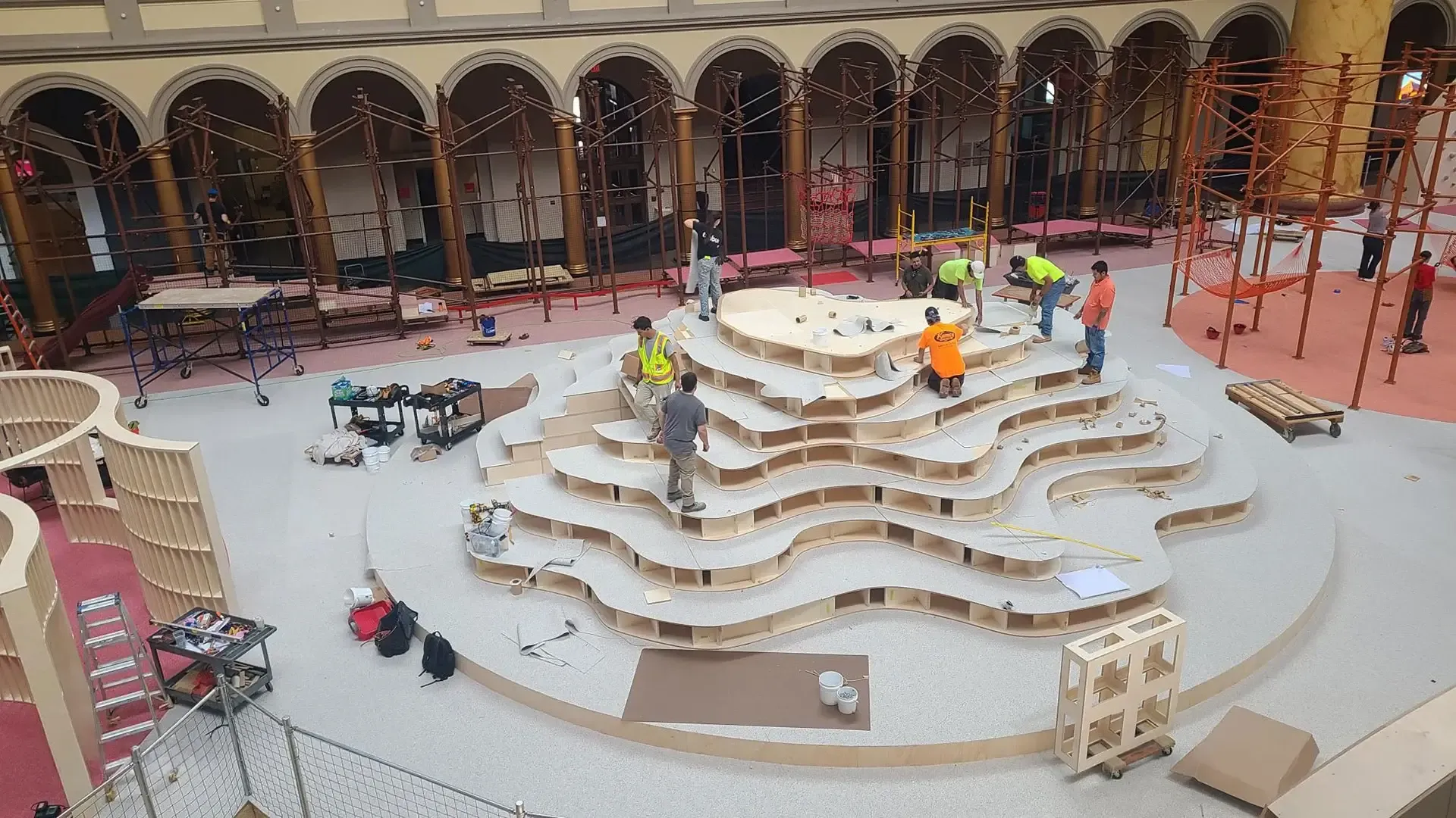 We also designed structural support for the manufacturers’ playground elements.