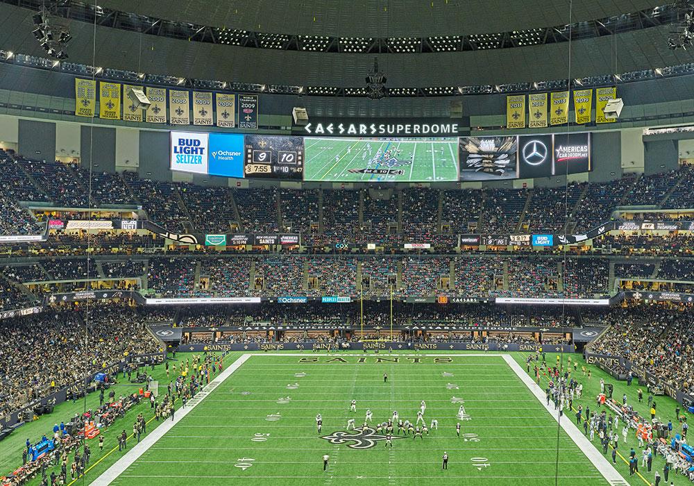 Caesars Superdome in New Orleans, Louisiana.