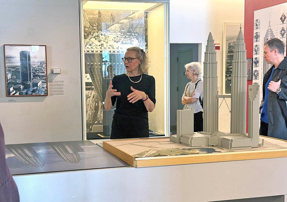 “The Modern Concrete Skyscraper” exhibition at the Skyscraper Museum in New York City.