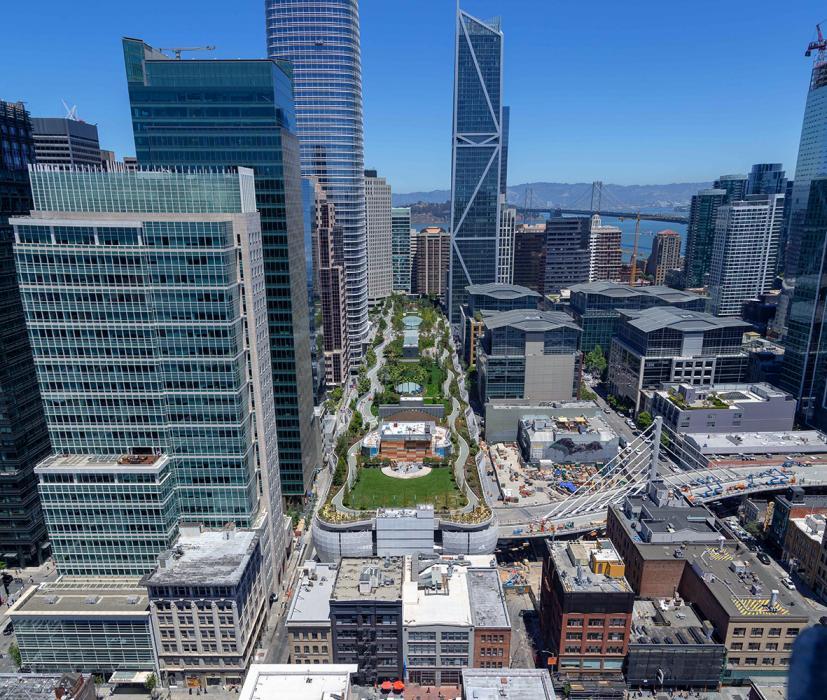 Salesforce Transit Center in San Francisco, California.